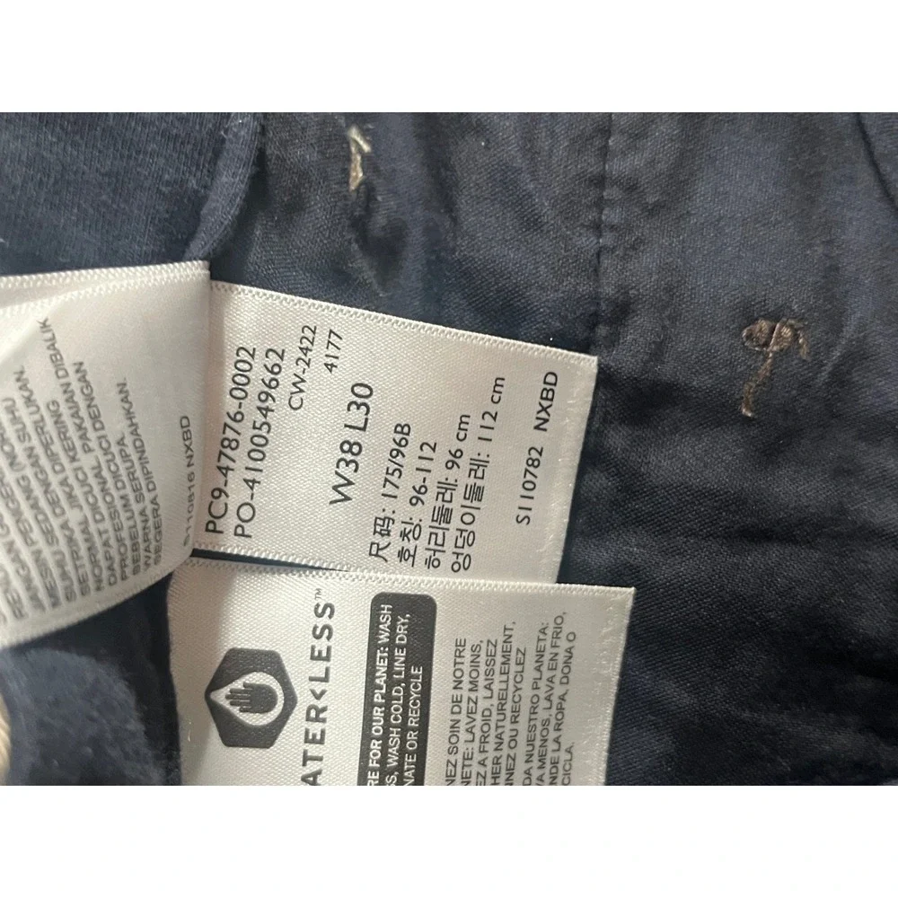 Dockers Relaxed Fit Pleated Chino Pants Mens 38x30 Khaki Tan Cuffed Hem 2783
